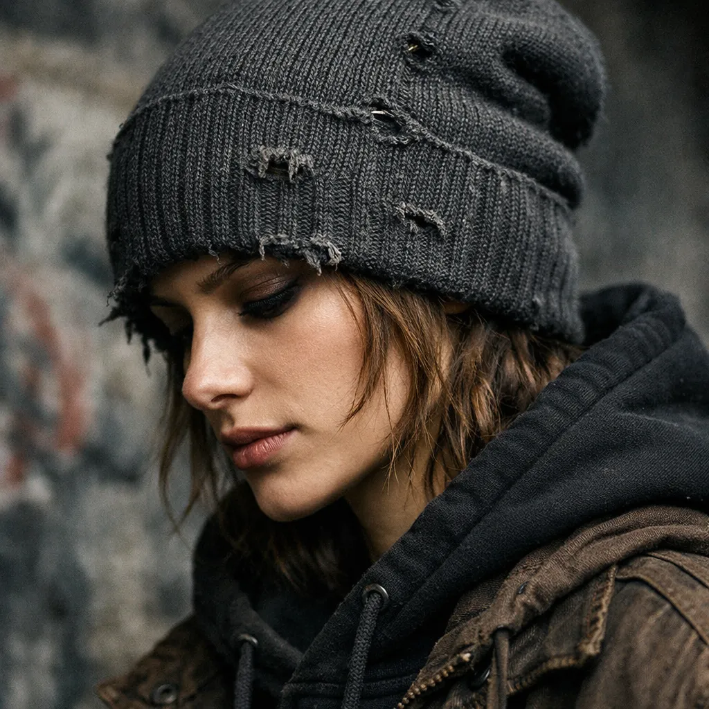 Distressed-Beanie